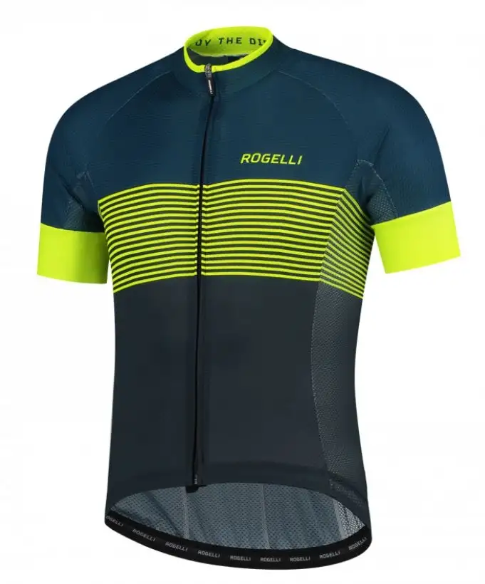 Tröja Rogelli Boost Jersey SS Blå/Gul-Gul
