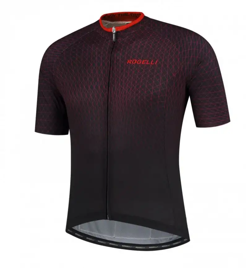 Tröja Rogelli Weave Jersey SS Svart,Röd