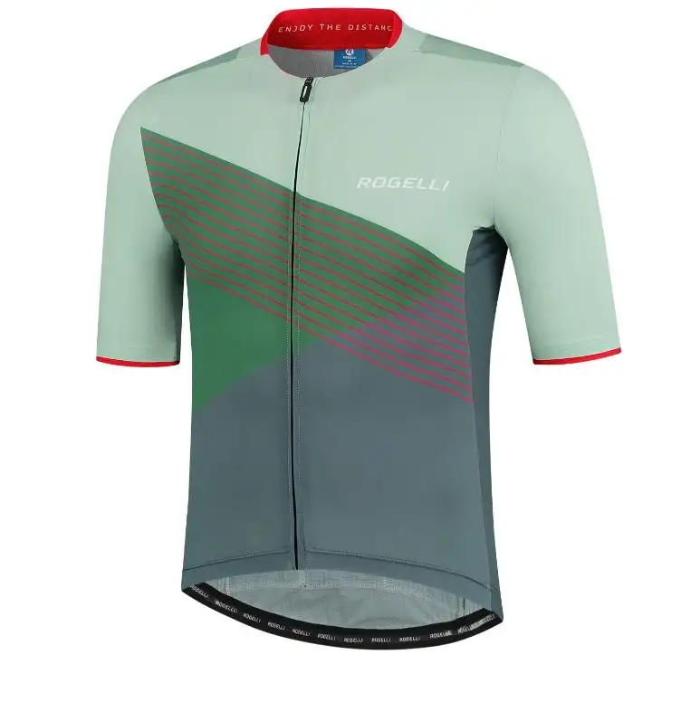 Tröja Rogelli Spike Jersey SS Grå/Grön/Röd