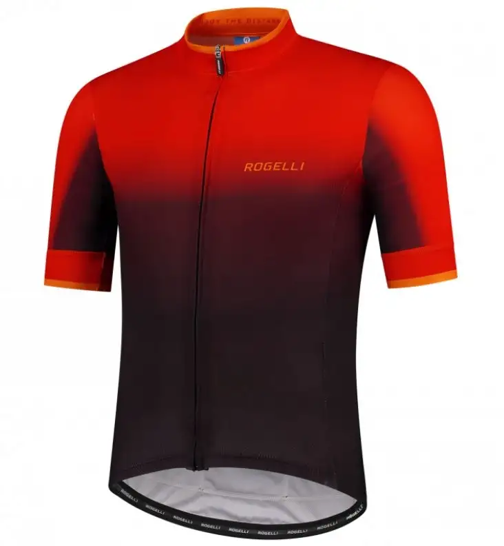 Tröja Rogelli Horizon Jersey SS Svart/Röd/Orange