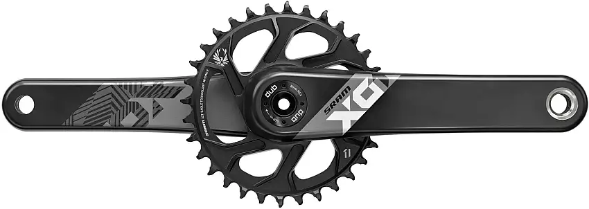Vevparti SRAM X01 Eagle Fat Bike 4" 1 x 12 växlar DUB direct mount 30T 170 mm svart/svart