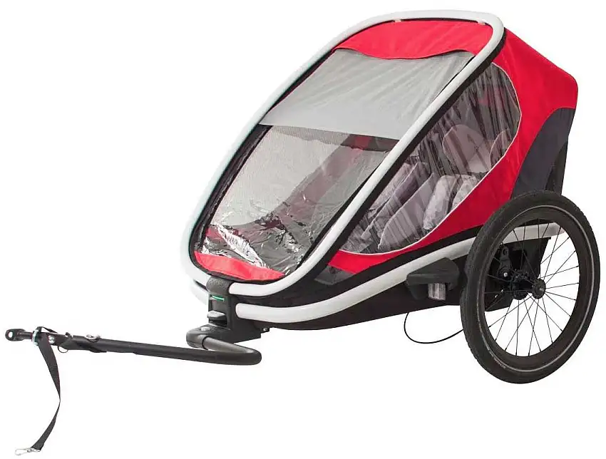 Cykelvagn Hamax Outback Twin 2 barn röd