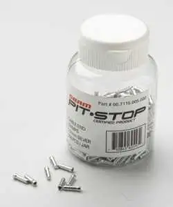 Ändhylsa SRAM Pitstop 1.2 mm Växelvajer silver 500-pack