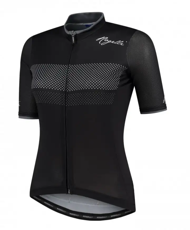 Tröja Rogelli Purpose Jersey SS Dam Svart/Vit