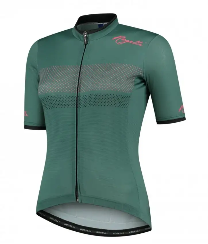 Tröja Rogelli Purpose Jersey SS Dam Grön/Coral