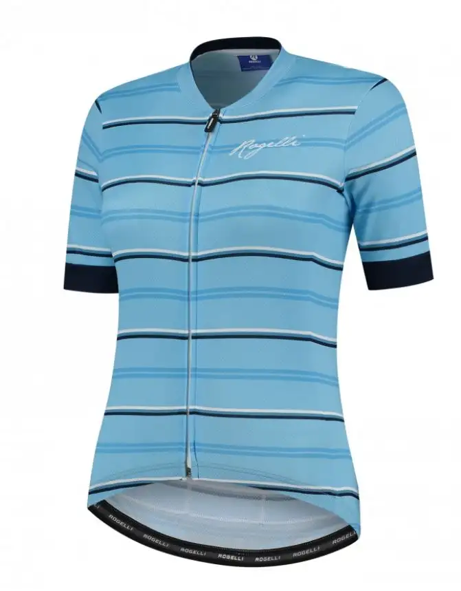 Tröja Rogelli Stripe Jersey SS Dam Blå