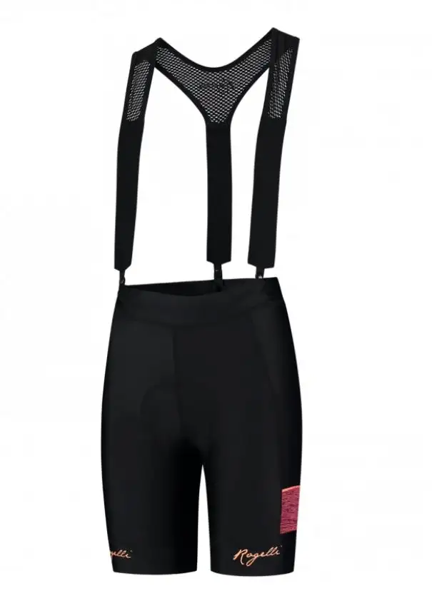 Bib Shorts Rogelli Charm 2.0 Dam svart/coral