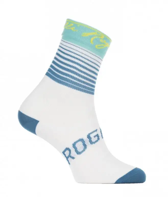 Strumpor Rogelli Impress Socks Turkos/Gul