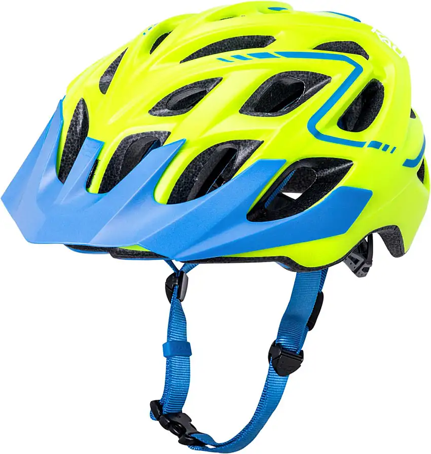 Cykelhjälm Kali Chakra Plus Reflex mattgul/blå