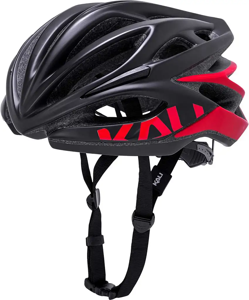 Cykelhjälm Kali Loka Valor mattsvart/röd