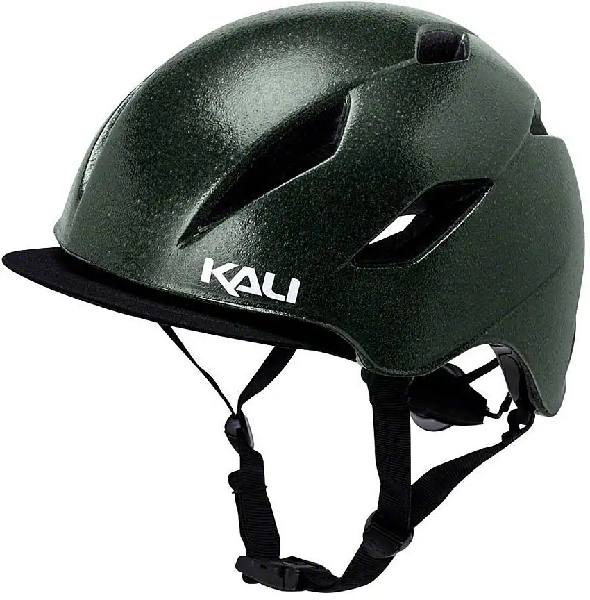 Cykelhjälm Kali Danu Reflective mörkgrön