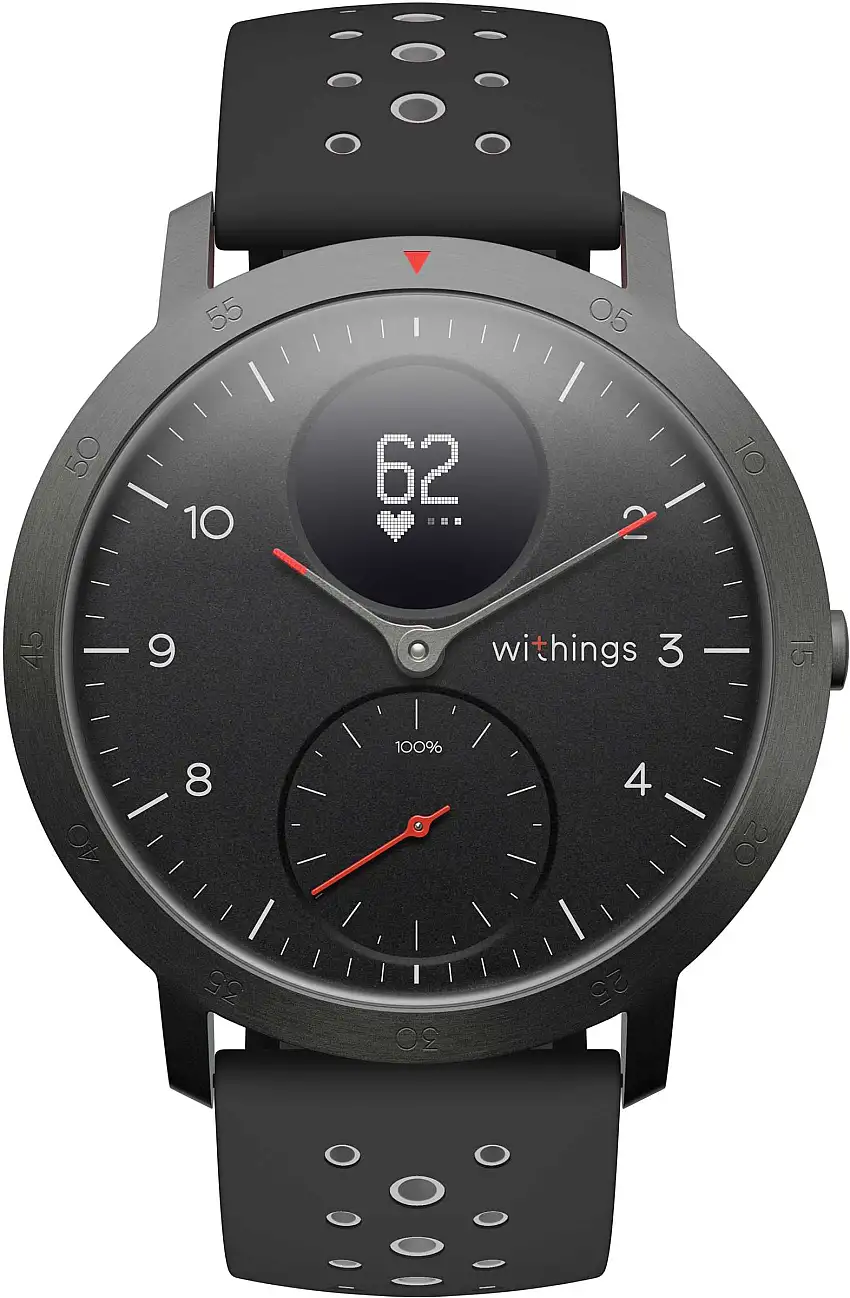 Pulsklocka Withings Steel HR Sport svart