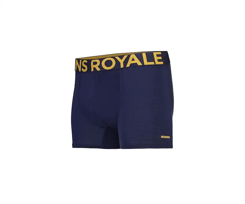 Boxer Mons Royal Wool Mens Hold 'em Shorty Boxer Navy