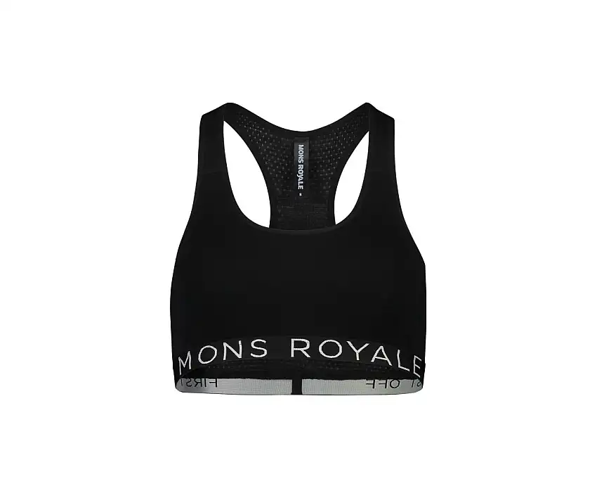 Sport-BH Mons Royal Wool Womens Sierra Sports Bra Svart
