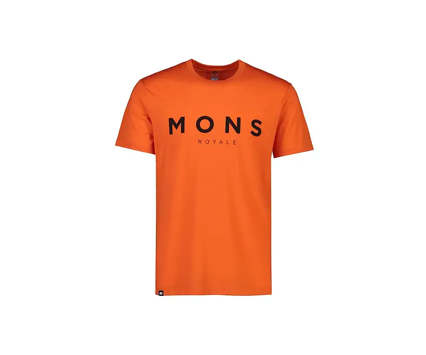 Tröja Mons Royal Wool Mens Icon T-Shirt Orange