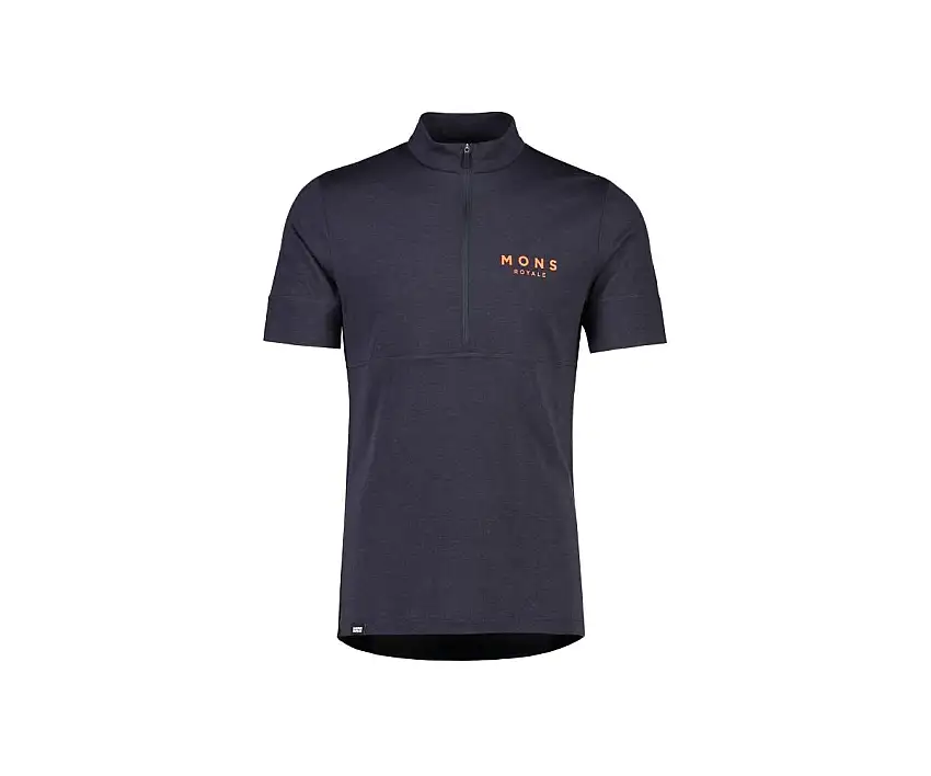 Tröja Mons Royal Wool Mens Cadence Half Zip T Grå
