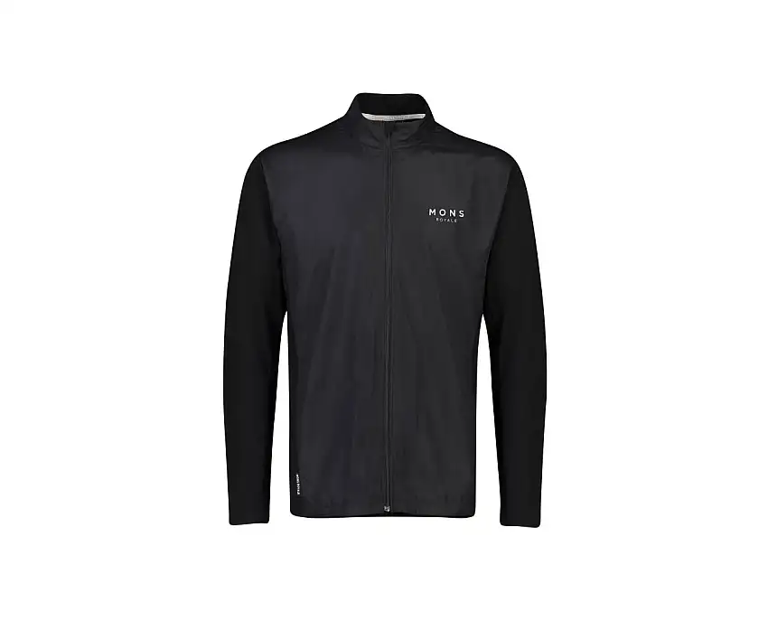 Jacka Mons Royal Wool Mens Redwood Wind Jersey Svart