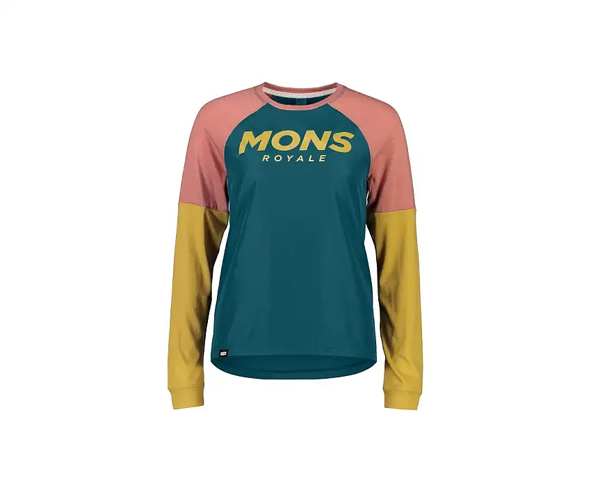 Töja Mons Royal Wool Womens Tarn Freeride LS Wind Jersey Blue