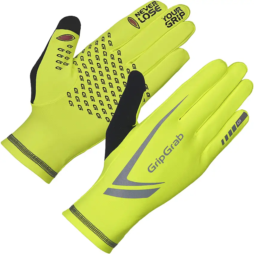 Handskar GripGrab Running Expert Winter Touchscreen hi-vis gul