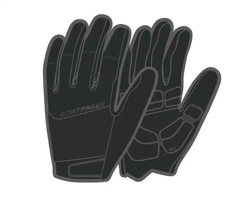 Handskar Bontrager Circuit FF Gel Svart