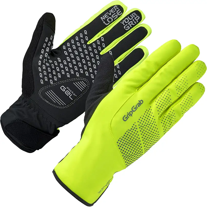 Handskar GripGrab Ride Waterproof Winter hi-vis gul