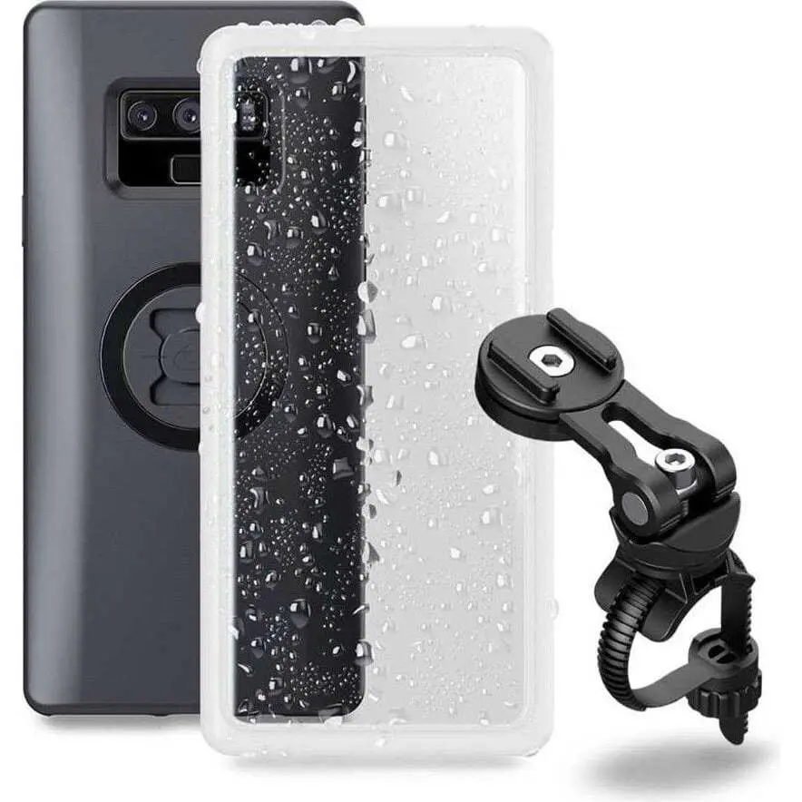 Cykelhållare för smartphone, monterad på styret och styrstammen SP Connect Bike Bundle II Samsung Note 9²