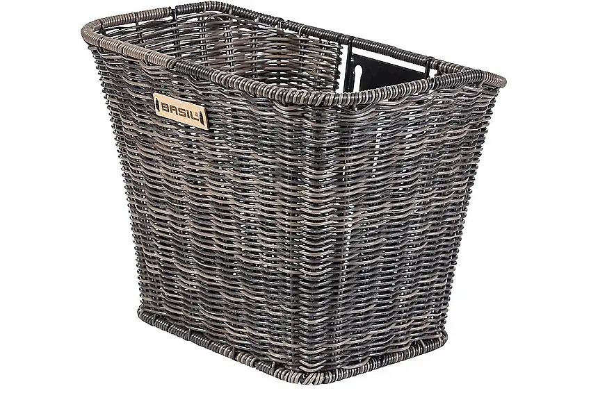 Cykelkorg Basil Front Bremen Rattan Look Fm Nature Brown