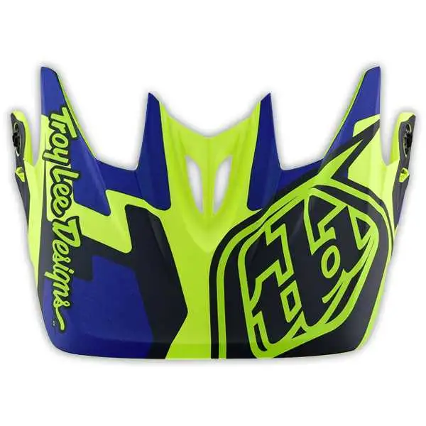 Skärm Troy Lee Designs D3 Speedcode gul/blå