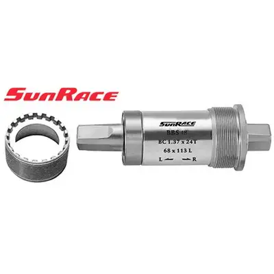 Vevlager Sunrace fyrkantsaxel Alu High-End 68 x 116 mm BC 1.37" x 24T gänga