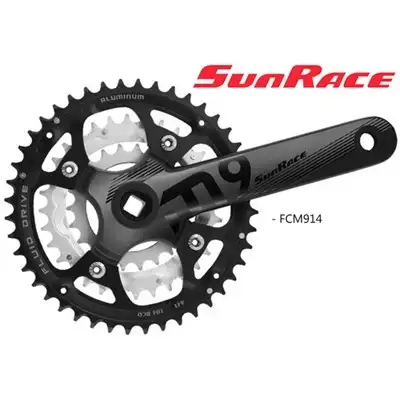 Vevparti Sunrace FCM914 3 x 9 växlar 44/32/22T 175 mm svart