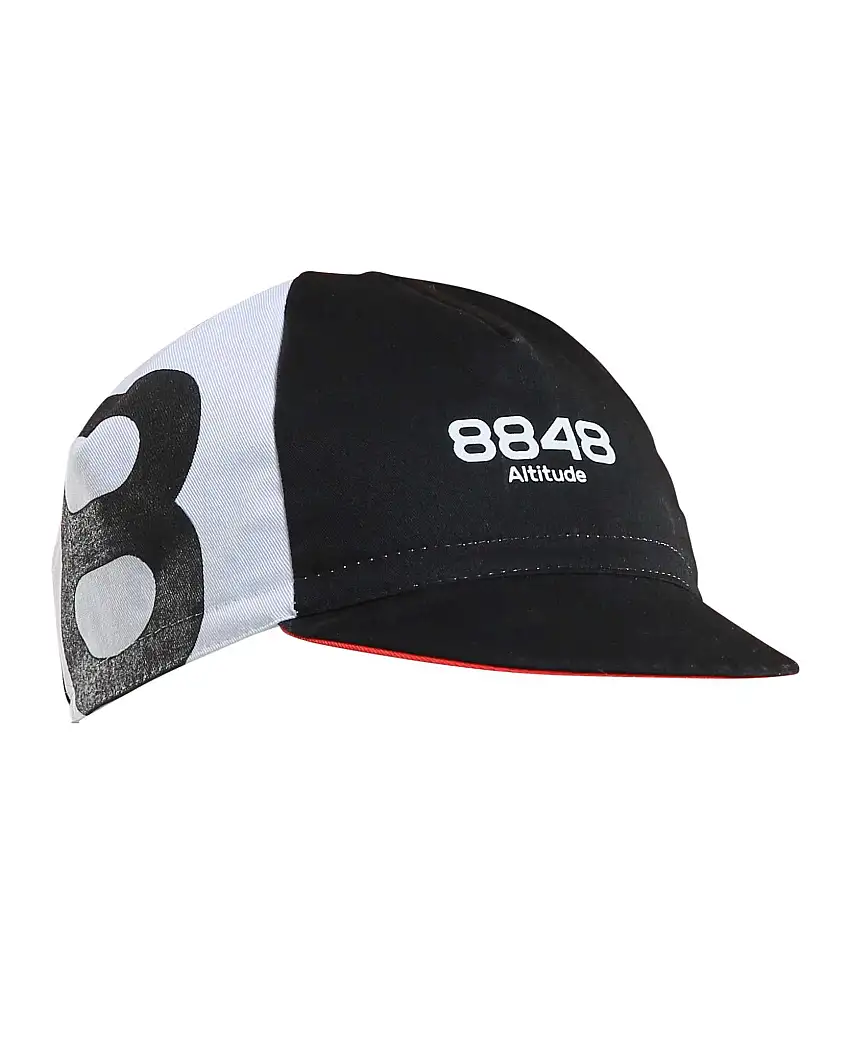Cykelkeps 8848 Cuder svart/röd one-size