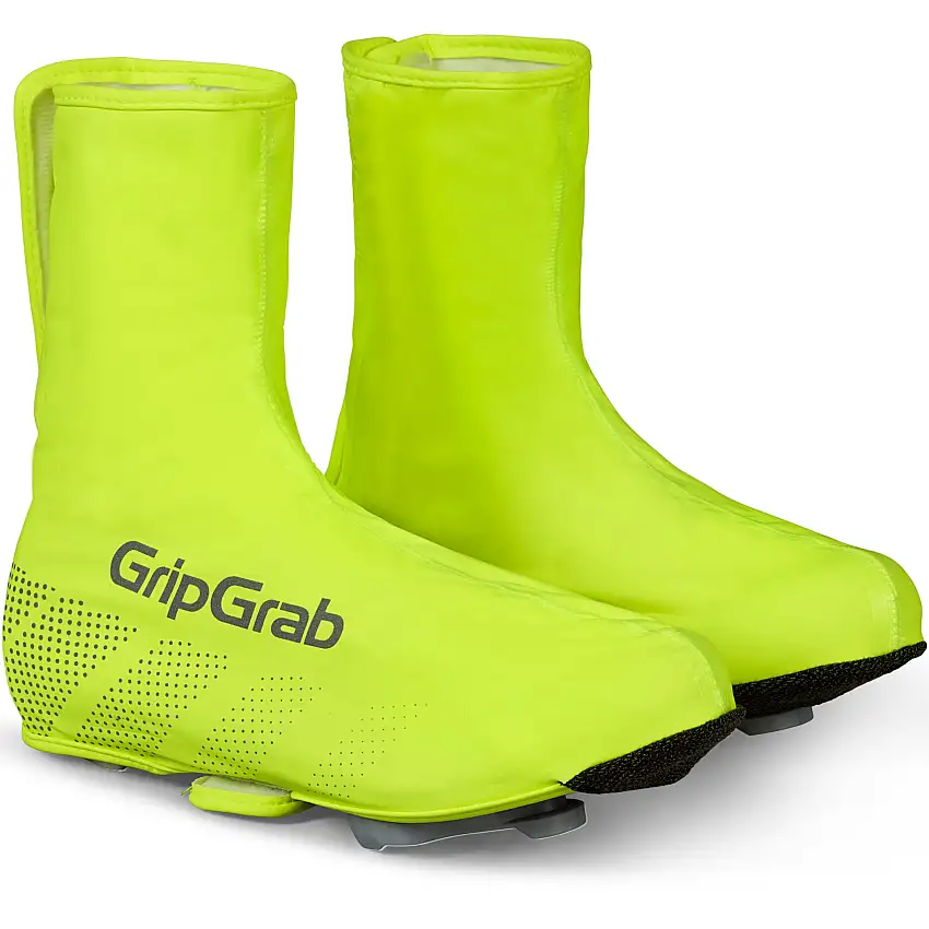 GripGrab RIDE Hi-Vis Vattentäta Landsvägskoöverdrag Yellow Hi-Vis