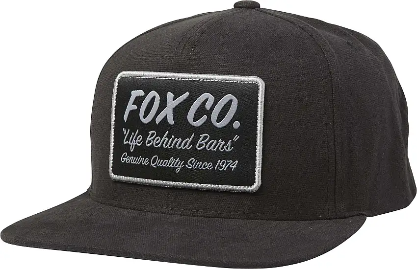 Snapback Fox Resin svart one-size