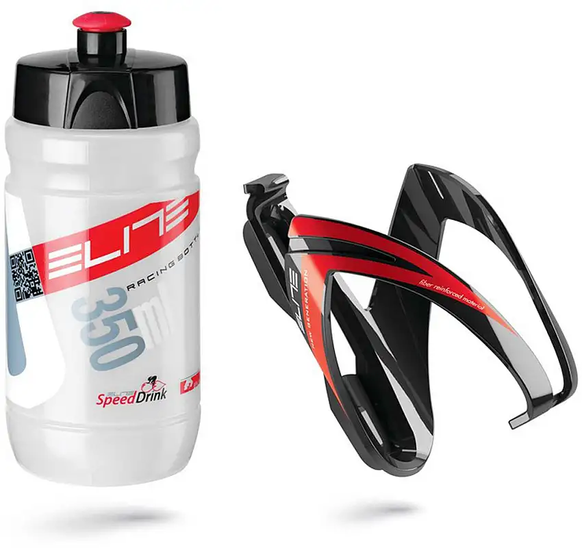 Flaskställ Elite Kit CEO 350 ml röd/svart