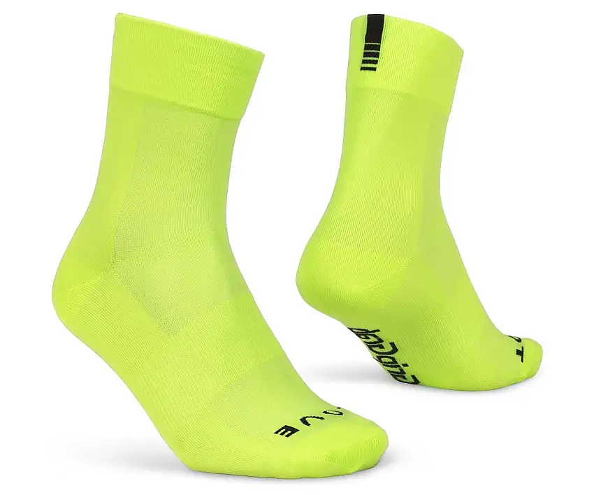 GripGrab Lightweight SL Regular Cut Sommarstrumpor Yellow Hi-Vis