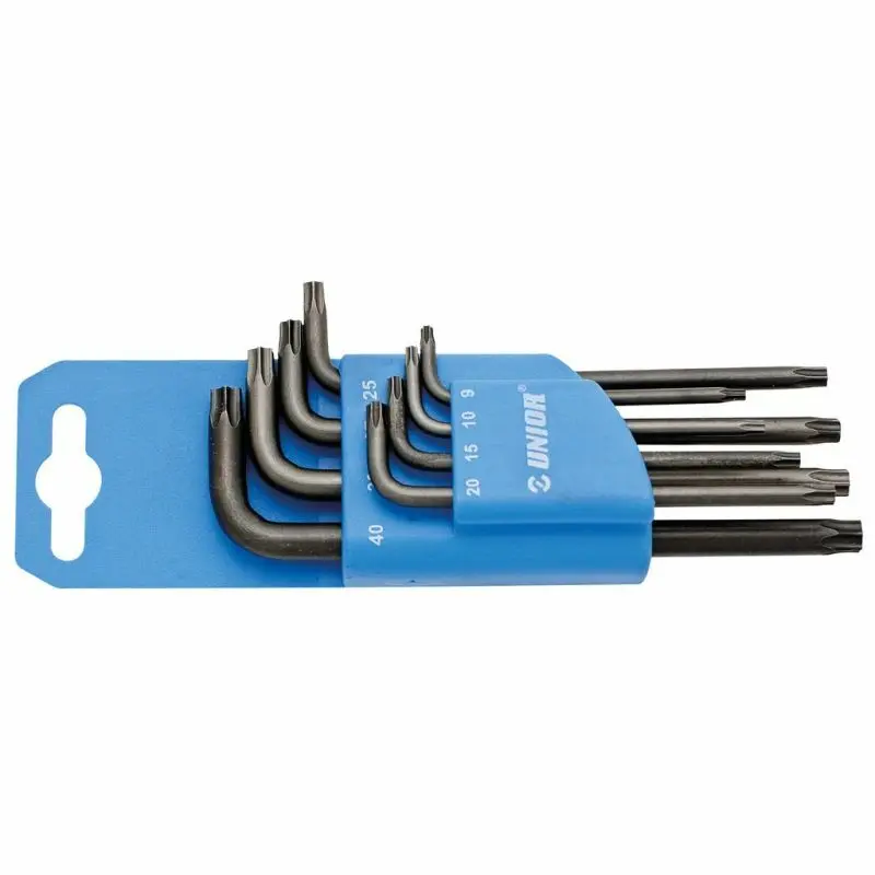 Torx stjärnnycklar Unior 9-40 mm (x9)