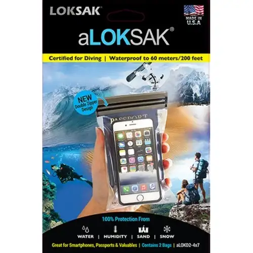 Drybag aLoksak Smartphone XL Vattentäta fodral 2-p