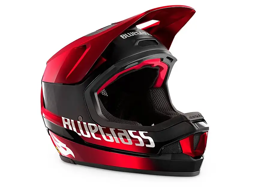 Cykelhjälm Bluegrass Legit Carbon svart/röd metallic