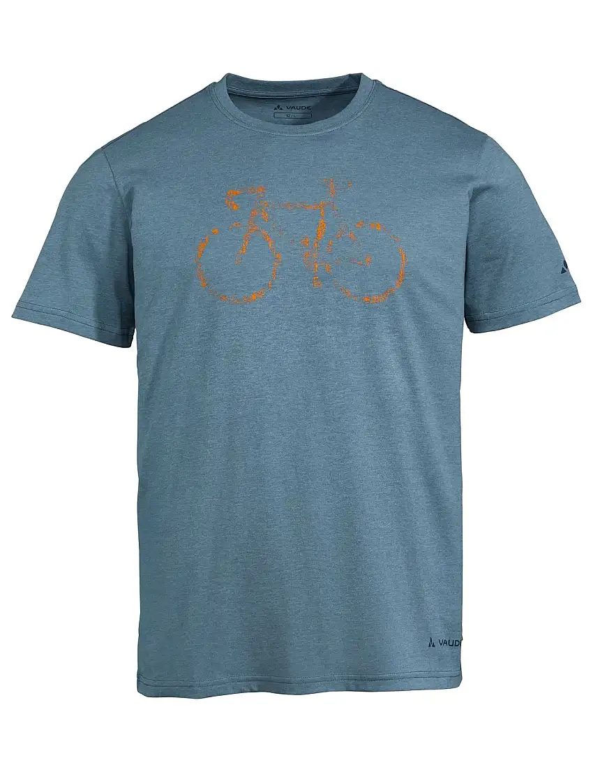 T-Shirt Vaude Men's Cyclist T-Shirt V blå/grå