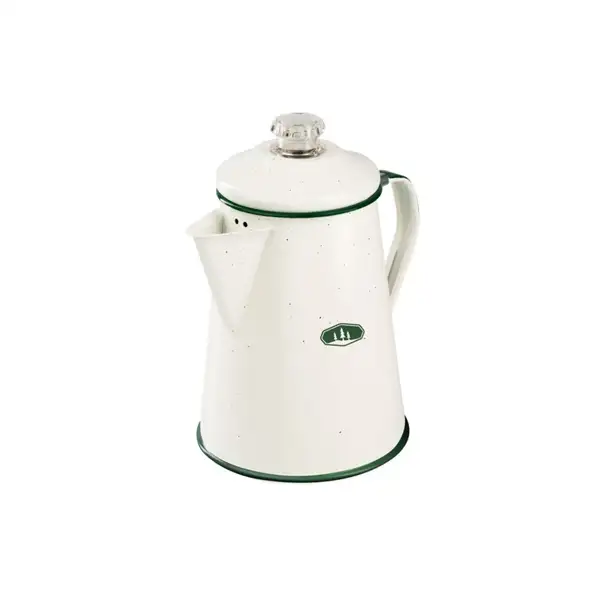 Perkolator Gsi Deluxe Enamelware  8 Cup Perc Cream