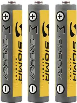 Batteri Sigma Alkaline AAA 3-pack