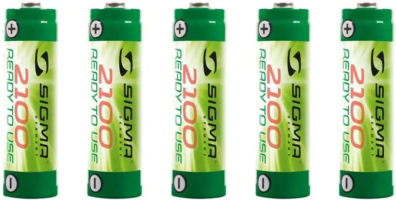 Batteri Sigma Nimh 2100 mAh AA 5-pack