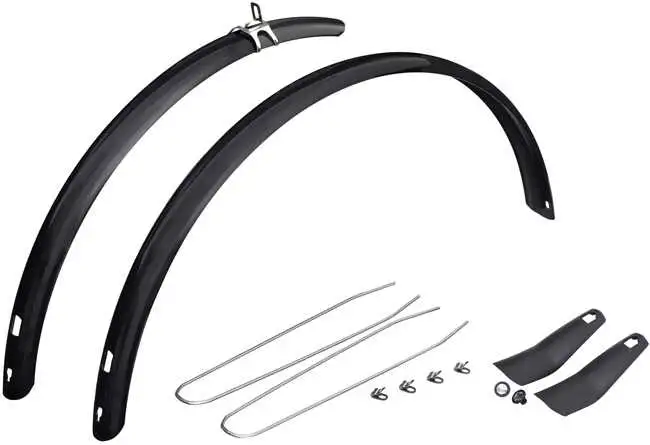 Skärmset Eurofender Snello Suspension 51 28" svart/silver