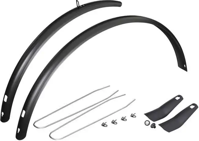Skärmset Eurofender Snello Rigid 46 28" svart