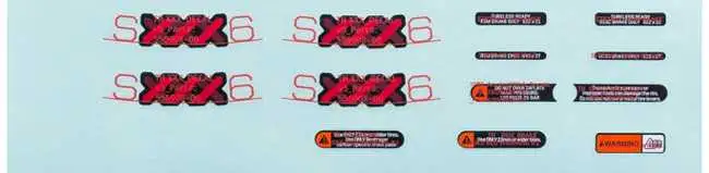 Decal Bontrager Aeolus XXX 6 Black/Red