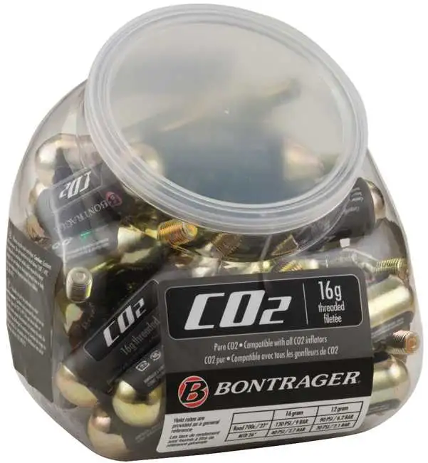 Kolsyrepatron Bontrager CO2 gängad 16 g 30-pack