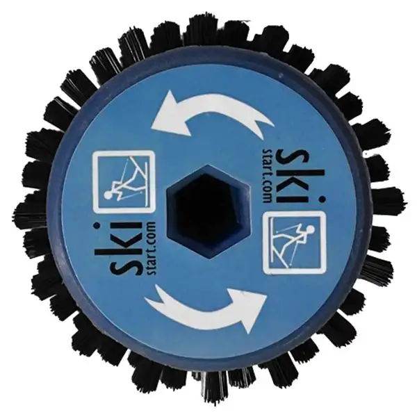 Skistart Rotorborste 150 Mm Black Nylon Hård Alpint