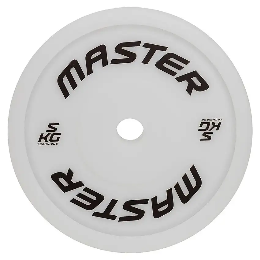 Viktskiva Gummerad Master Fitness Technique Plate 5 KG