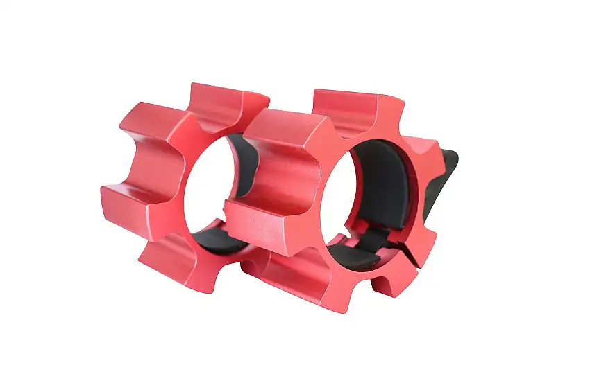 Viktlås Master Fitness Skivstångslås Alu 50 Mm (2 St) RED