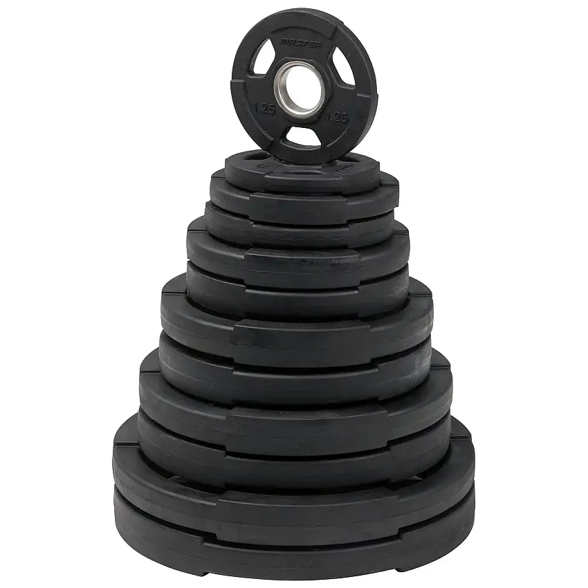 Viktskiva Master Fitness Gummiklädd Skiva Deluxe 2,5 KG
